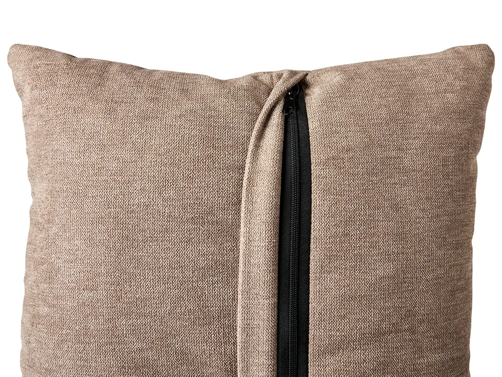 Living Room Set 5 Seater SKIVE Fabric Light Brown_947488