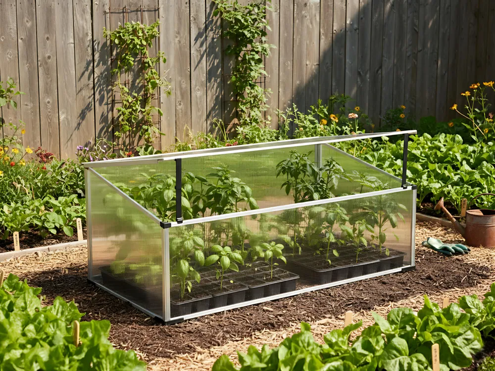 Garden Greenhouse CARFIZZI 100 cm 60 cm Silver_1024366