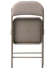 Set of 4 Folding Chairs SHASTA Metal Taupe_1039650