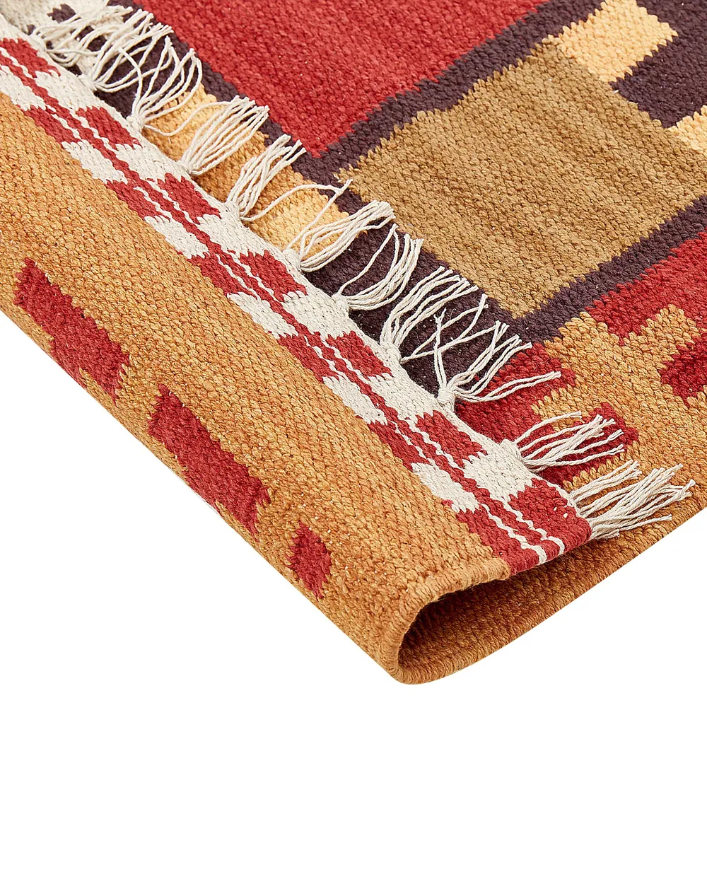 Rug PARAKAR Multicolour 160 x 230 cm Kilim Cotton_870169