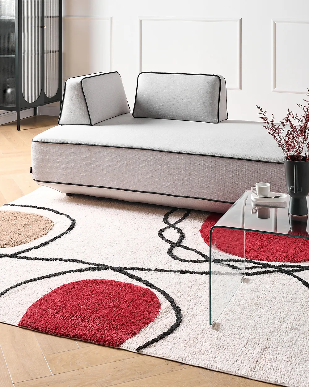 Matto BOLAT Beige 160 x 230 cm Puuvilla_1180185