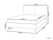 Bed Boucle IZERNORE 160 x 200 cm (EU King Size) Beige_971407