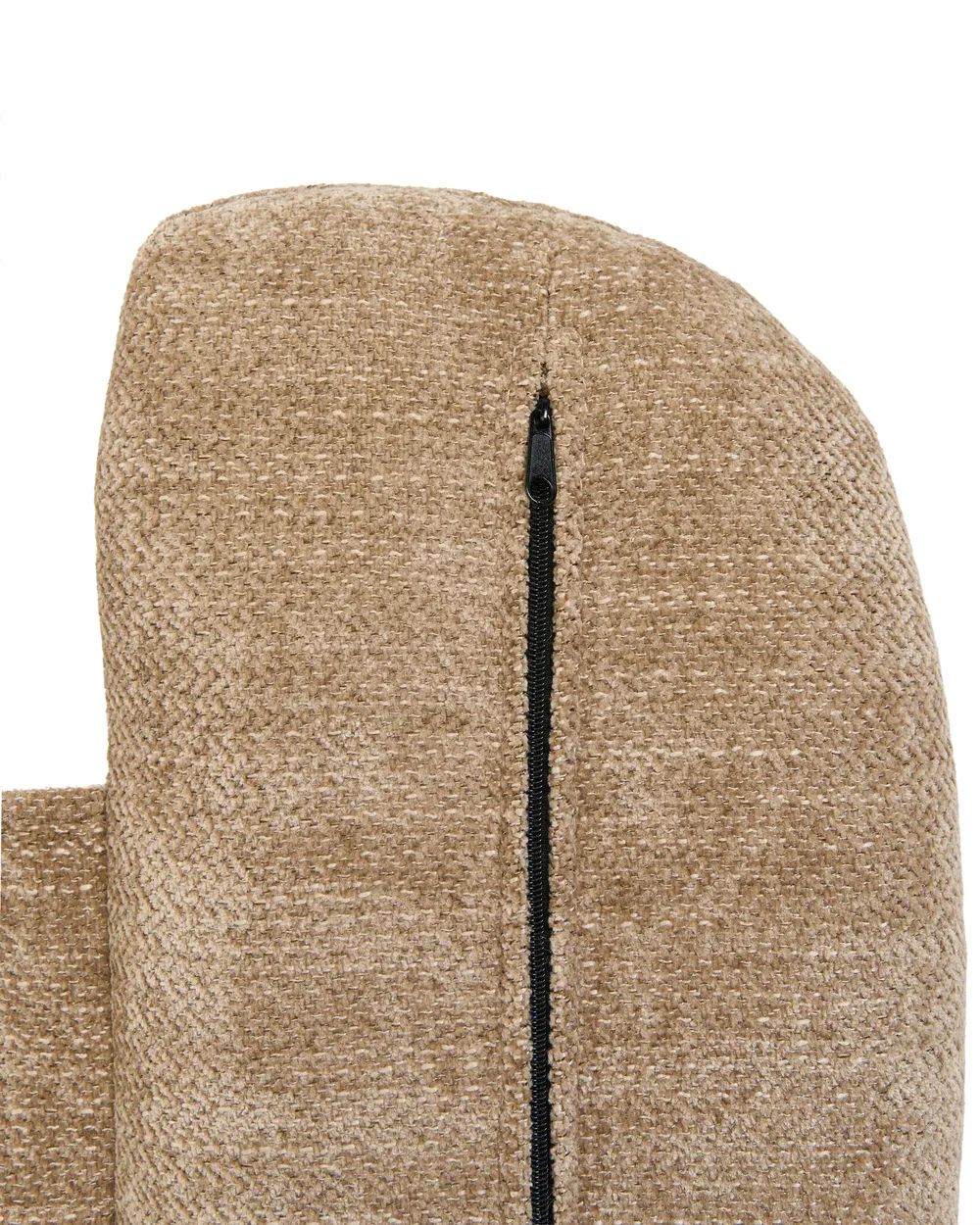 Rocking Recliner Chair REA Swivel Chenille Light Brown_1100128