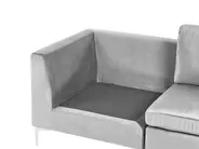 Modular Corner Sofa 4 Seater EVJA Velvet Grey Right Hand_789024