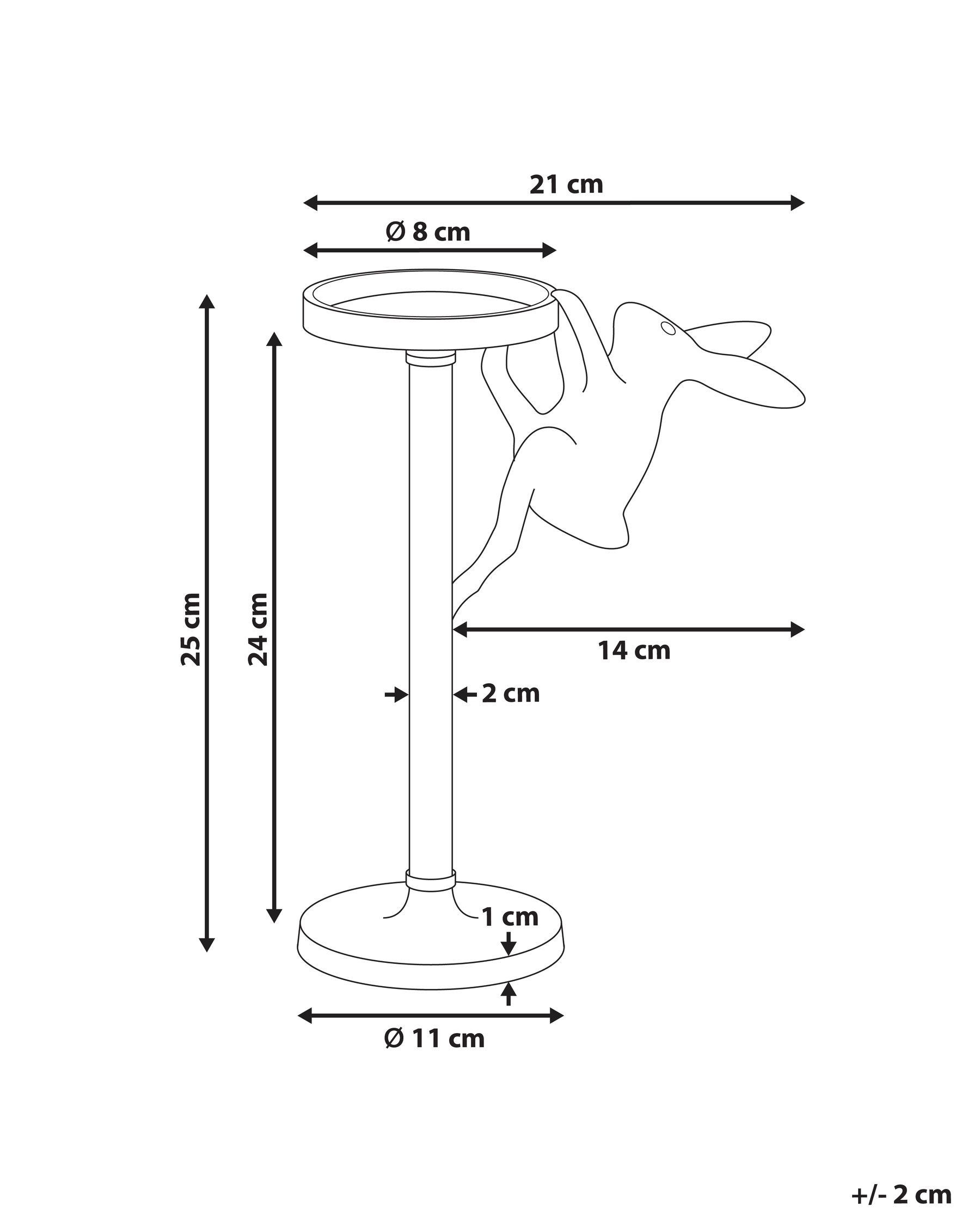 Candle Holder KOSOR 25 cm Metal Gold_1012644