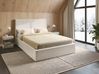 Ottoman Bed VION Boucle Off-White 140 x 200 cm (EU Double)