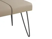 Klädd bänk BETIN Konstläder Sandbeige_789069