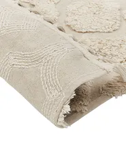 Matto AKSARAY Beige 80 x 150 cm Puuvilla_839212