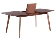 Extending Dining Table MADOX Dark Walnut 150/190 cm 90 cm_777892