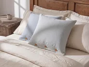 Throw Cushion SEBRINE 45 x 45 cm Mint Green Striped_902089