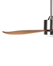 Ceiling Fan with Light MAHAUT with Remote LED Light Brown_1032012