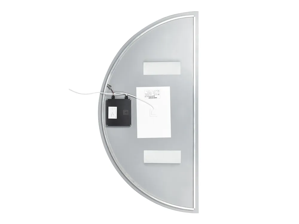 Badrumsspegel med LED LOUE 50 cm 100 cm Silver_894361