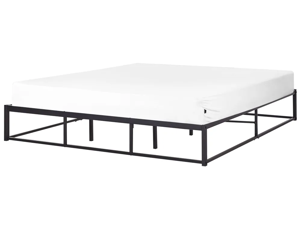 Bed Metal VIRY 180 x 200 cm (EU Super King) Black