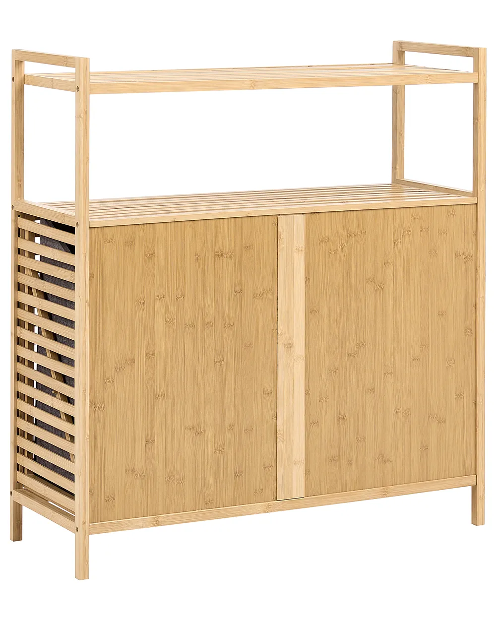 Vaskeriskap med vippbar front CEJAR 88 cm Bambus Lysebrun_1144742