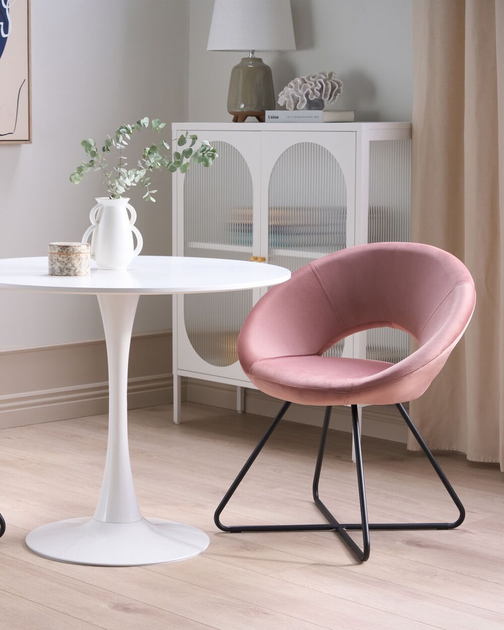 Dining Chair RACHEL Velvet Pink