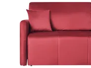 Sofa Bed 3 Seater EGGE Velvet Burgundy_1020893