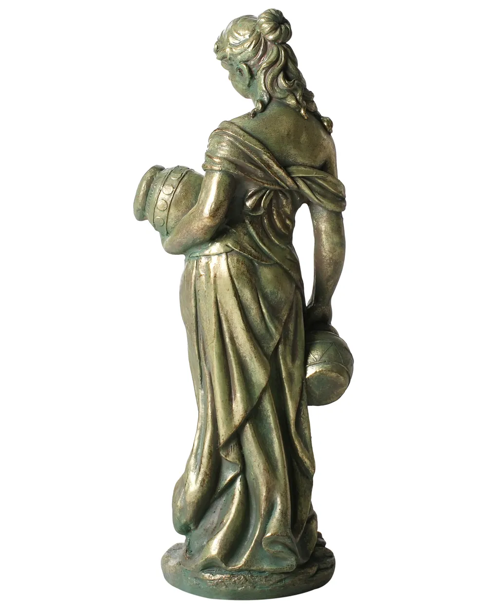 Garden Statue TRYPOLIS Woman Green_1000179