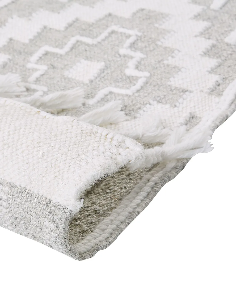 Outdoor Rug TABIAT Grey 140 x 200 cm_852865