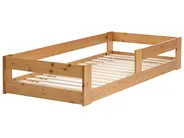 Kids Bed Pine Wood PRIMELLES 90 x 200 cm (EU Single) Brown_1051198