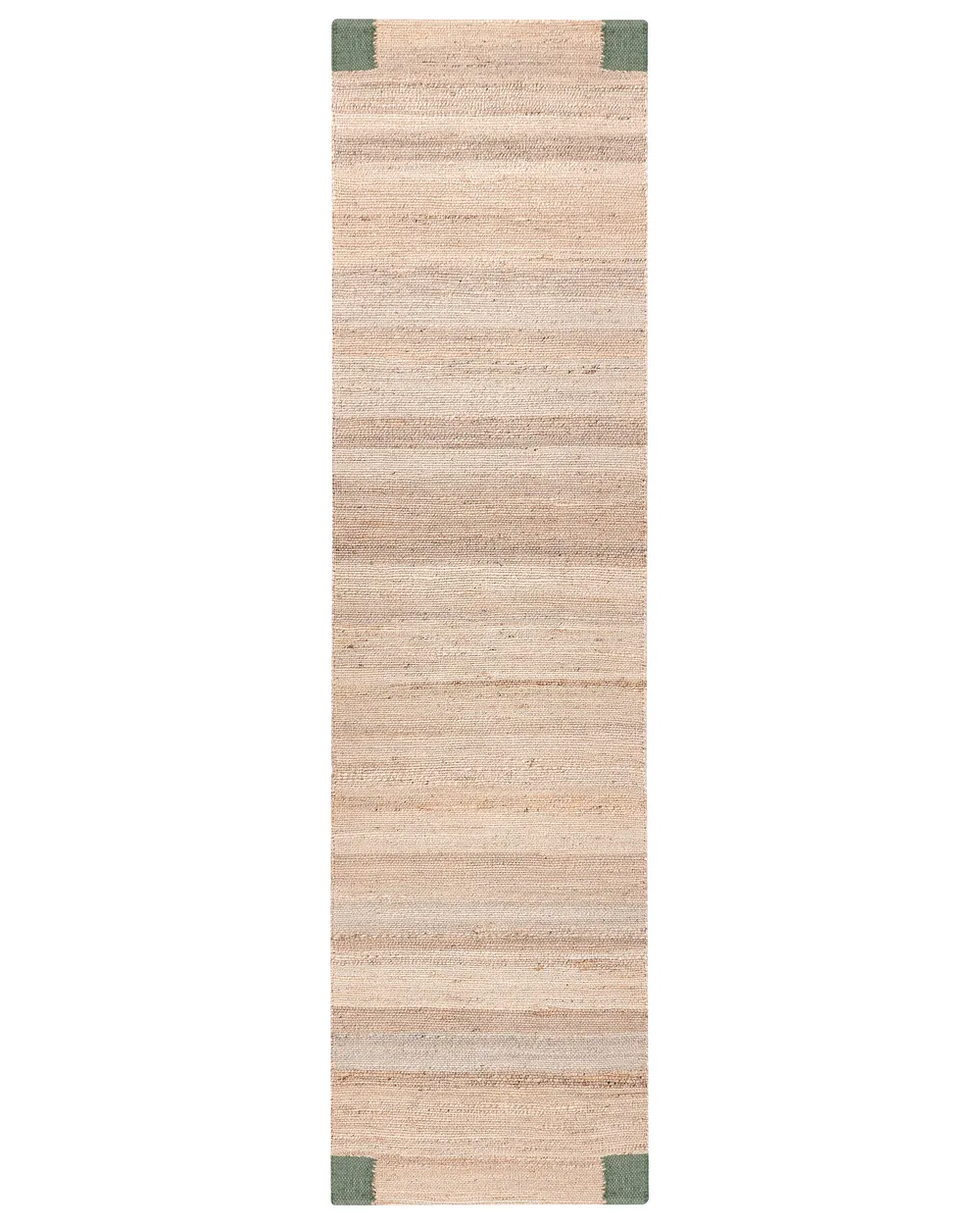 Matta AMRAVATI Beige/ Grön 80 x 300 cm Jute