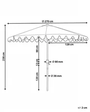 Market Parasol 270 cm ISOLOTTO Beige_1020779