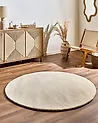 Rug VASCO Off-White ø 140 cm Wool