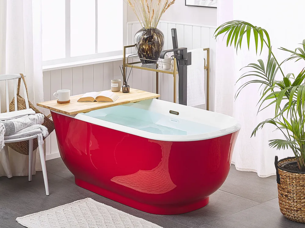 Freestanding Bathtub TESORO 1700 x 770 mm Red