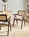 Ruokatuolisetti 2 kpl AVA Puu Ruskea/ruskeanharmaa