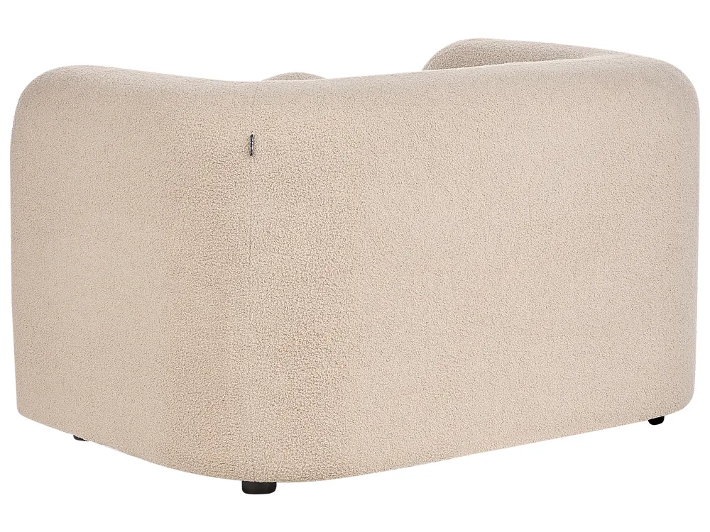 Living Room Set 4 Seater LEIREN Boucle Beige_920742