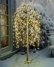 Outdoor Decoration LED BALIONI 180 cm Tree Gold_937778