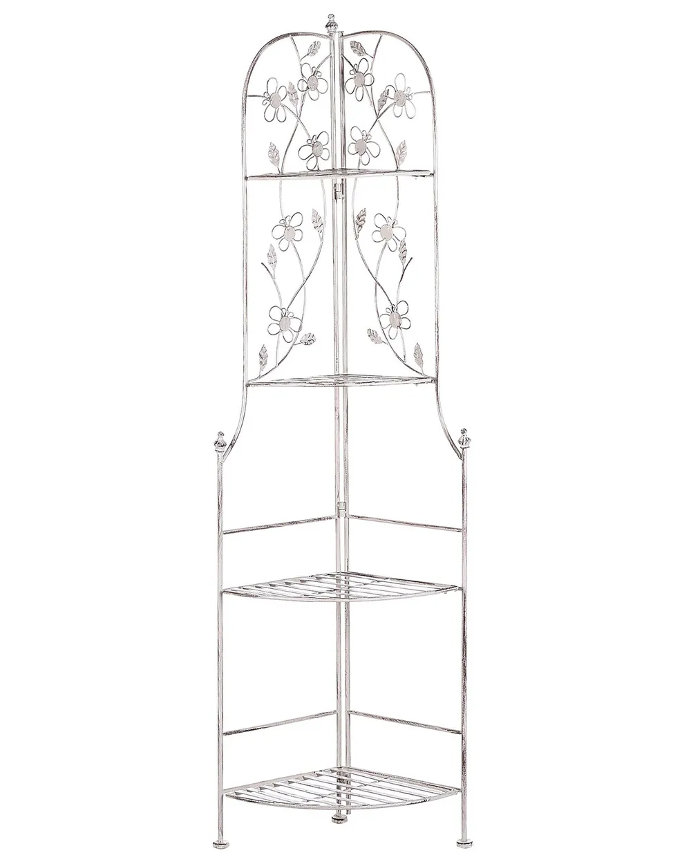 Corner Shelving Unit BIELLA 35 cm 158 cm Metal White