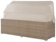 Garden Lounge Set with Table 5 Seater COCCOLIA Modular PE Rattan Beige_811630