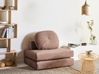Single Sofa Bed OLDEN Chenille Brown