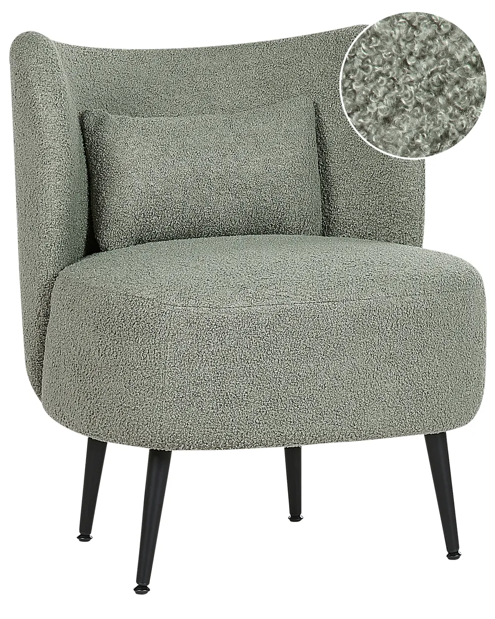 Armchair OTSBY Boucle Light Green