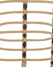Set of 2 Garden Chairs with Cushions PRATELLO PE Rattan Natural_868036