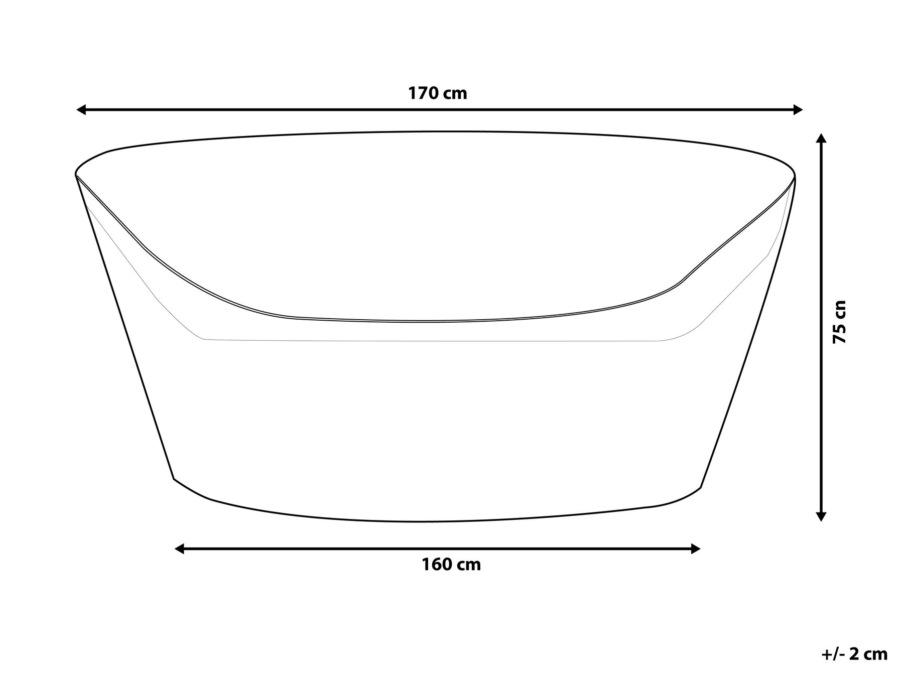 Rain Cover CHUVA 170 cm 160 cm 75 cm Grey_784624