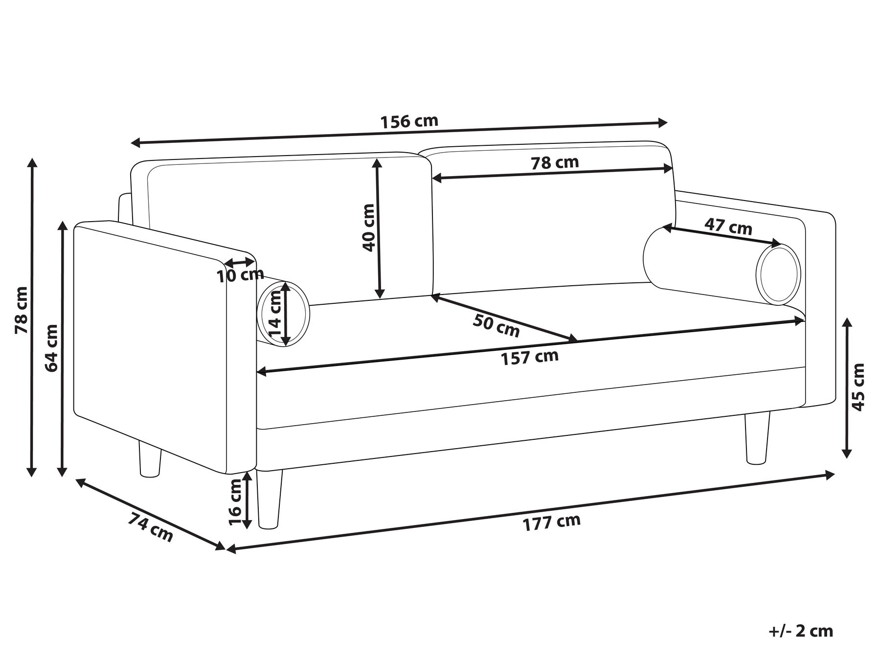 Soffa 3-sits NURMO Mörkgrön_896035