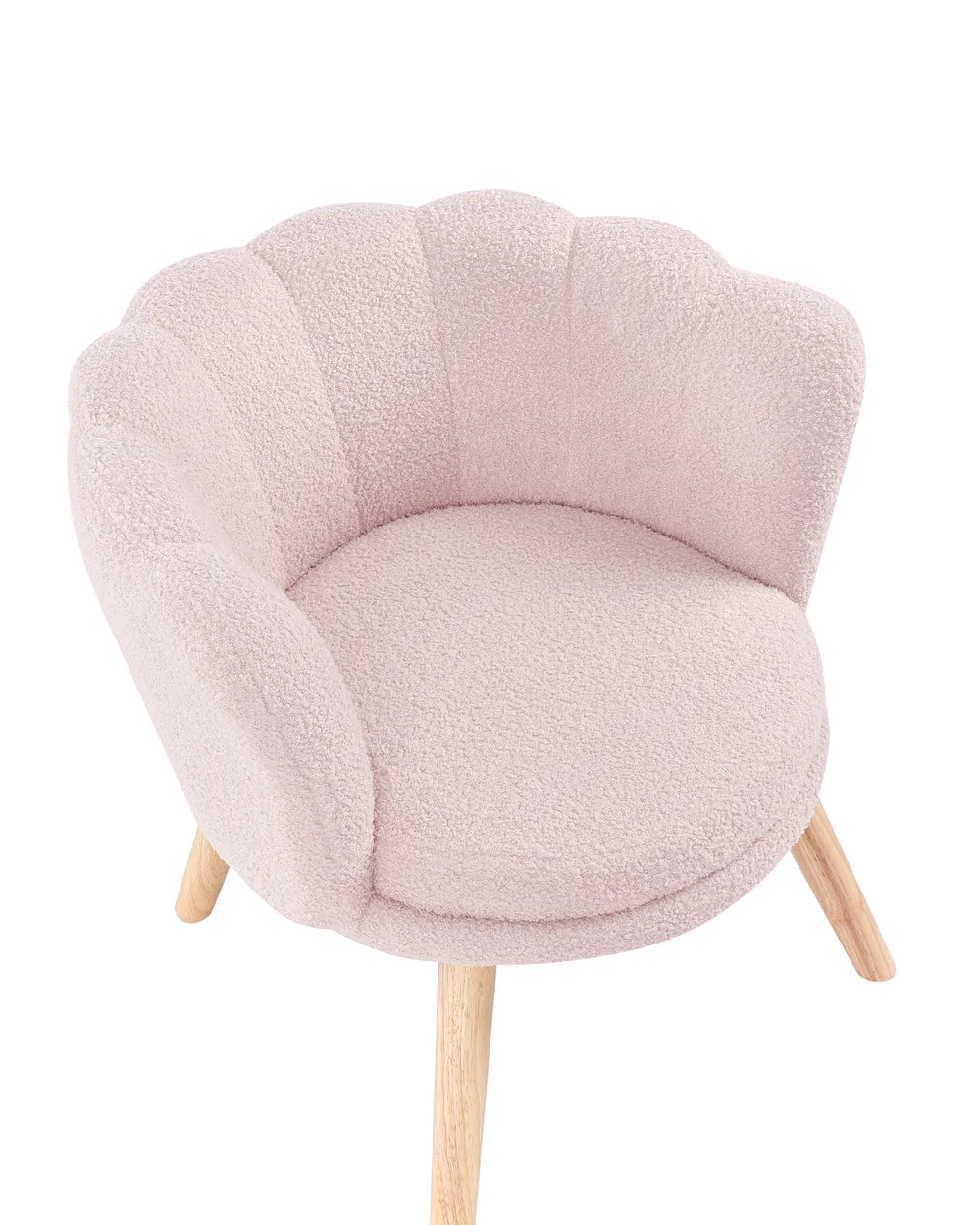 Kids Armchair HALBY Boucle Pastel Pink_989128