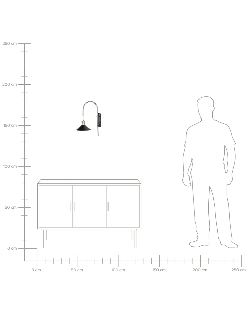 Wall Lamp SISSA Adjustable Metal Black_883673