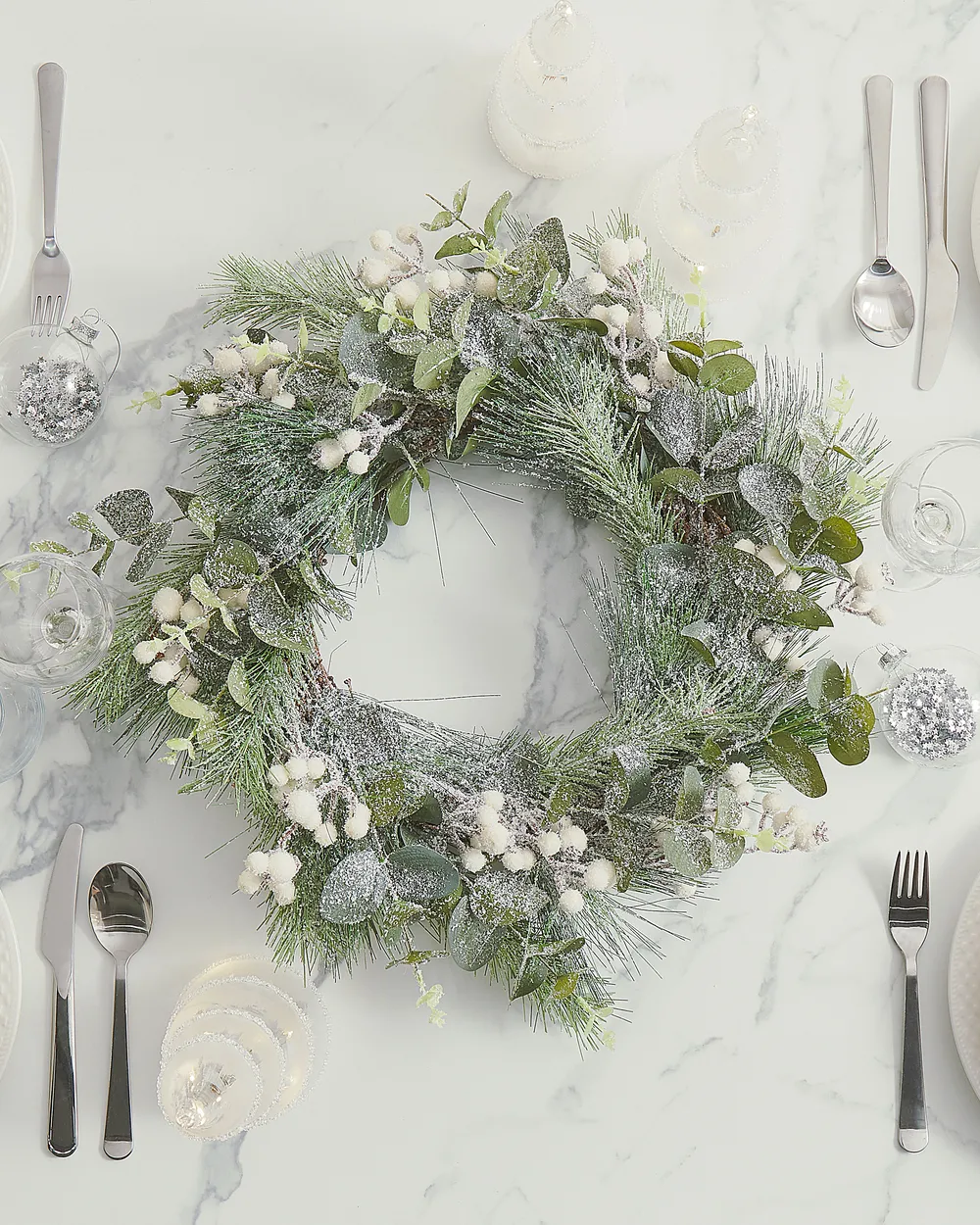 Christmas Wreath JURMU 54 cm Green