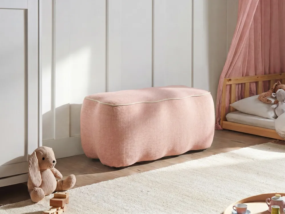 Upholstered Bench JUNO Fabric Pink_1082279