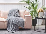 Blanket KAWERI 150 x 200 cm Grey_810896