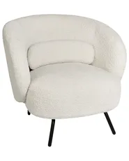 Fåtölj MAKELA Bouclé Off-White_1022411