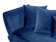 Left-Hand Chaise Longue MERI with Storage Velvet Navy Blue_914267