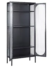 Vitriini FOXTON 80 cm Metalli Musta_850355