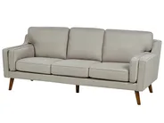 Sofa 3 Seater LOKKA Fabric Beige_897621
