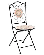 Set of 2 Garden Chairs SETTALA Folding Metal Multicolour_1155780