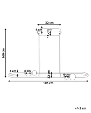 LED-pendellampa FEALE Metall Guld_847503