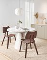 Set of 2 Dining Chairs DIANA Wood Brown