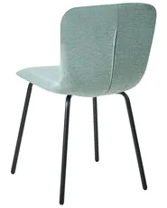 Set of 4 Dining Chairs CALDWELL Fabric Mint Green_1020817